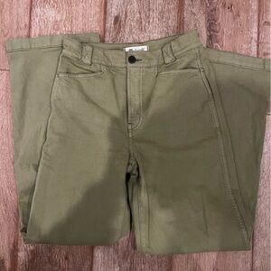 Madewell | Green Wide Leg Pants